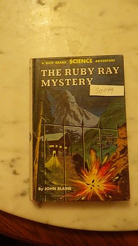 Imagen del vendedor de RUBY RAY MYSTERY RICK BRANT SCIENCE ADVENTURE #19 , COLOR PICTORIAL COVER HARDBACK BY JOHN BLAINE, THIS IS THE 1964 TRUE 1st PRINTING OF THIS TITLE PER JAMES OGDEN GUIDE , Rick and Scotty are entangled in a Cold War struggle a la venta por Bluff Park Rare Books