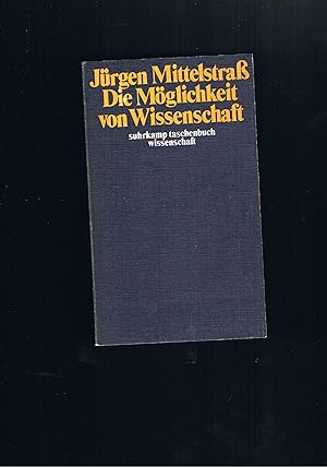 Bild des Verkufers fr die Mglichkeit von Wissenschaft zum Verkauf von manufactura