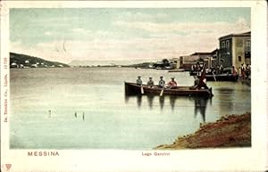 Bild des Verkufers fr Ansichtskarte / Postkarte Messina Sizilien, Lago Ganzirri zum Verkauf von akpool GmbH