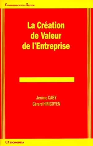 La création de valeur de l'entreprise - Jérôme Caby