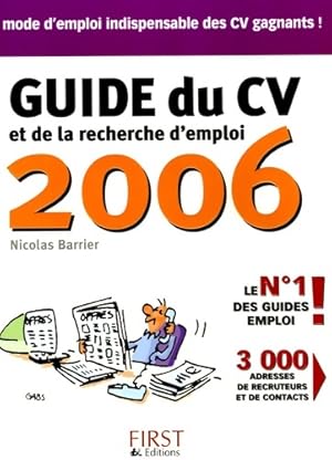 Guide du CV et de la recherche d'emploi - Nicolas Barrier