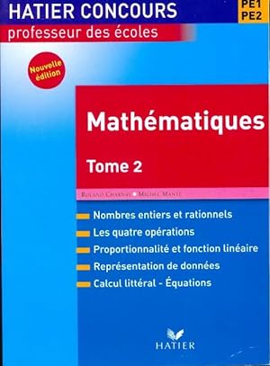 Concours de professeur des écoles Mathématiques Tome II - Roland Charnay