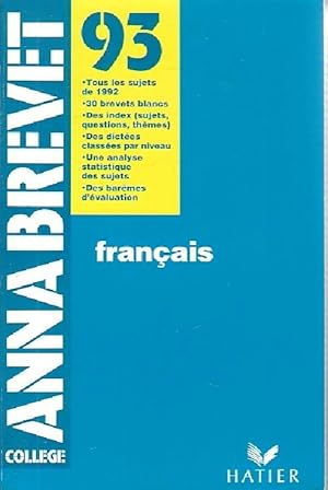 Brevet Fran?ais 1993 - Evelyne Amon