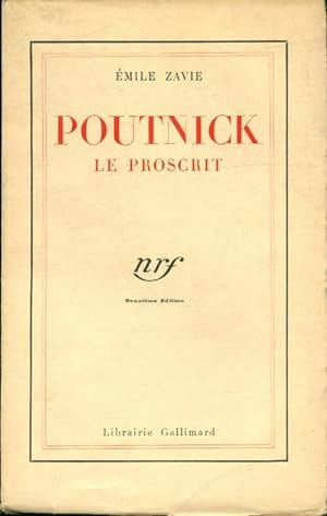Seller image for Poutnick le proscrit - Emile Zavie for sale by Book Hmisphres