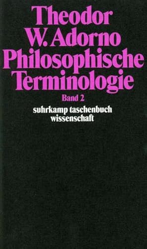 Imagen del vendedor de Philosophische Terminologie; Bd. 2. Suhrkamp-Taschenbuch Wissenschaft; Bd. 50. a la venta por Antiquariat Thomas Haker GmbH & Co. KG