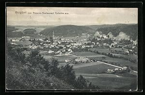 Ansichtskarte Burgdorf, Teilansicht von Pension-Restaurant Rothöhe aus