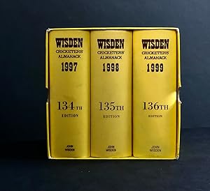 WISDEN Cricketers' Almanack 1997, 1998, 1999 - 3 vols in slipcase