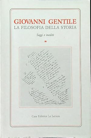 Bild des Verkufers fr La filosofia della storia zum Verkauf von Librodifaccia