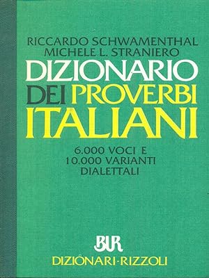 Immagine del venditore per Dizionario dei proverbi italiani venduto da Librodifaccia