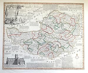 Antique Map SOMERSET, Emanuel Bowen, Royal English Atlas, Original large 1777
