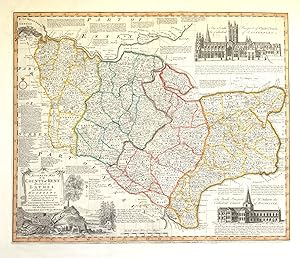 Antique Map KENT, Emanuel Bowen, Royal English Atlas, Original large format 1777