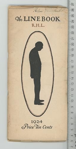 Imagen del vendedor de THE LINE BOOK R.H.L. 1924 a la venta por Joe Orlik Books