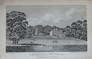 BUSH HILL PARK,ENFIELD MIDDLESEX Original Copper Engraved Antique Print 1806