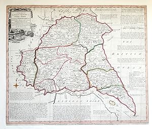 Antique Map YORKSHIRE EAST RIDING, E. Bowen, Royal English Atlas, Original 1777