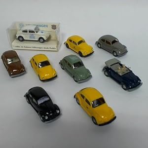 Sammlung von 9 VW Käfer-Modellen (VW 1200 / VW 1300 / VW 1303)