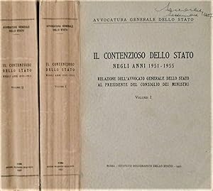 Il contenzioso dello Stato negli anni 1951-1955 Relazione dell'Avvocato Generale dello Stato al P...