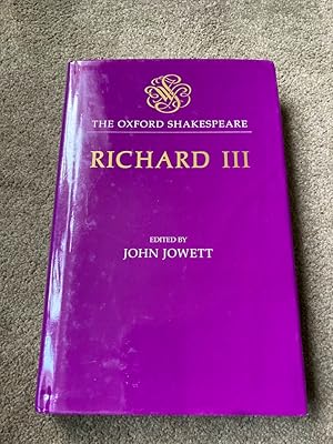 Imagen del vendedor de The Tragedy of King Richard III: The Oxford Shakespeare the Tragedy of King Richard III a la venta por Lacey Books Ltd