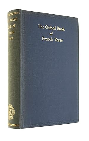 Immagine del venditore per The Oxford Book of French Verse XIII Century to XX Century venduto da M Godding Books Ltd