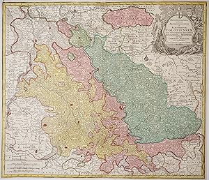 Bild des Verkufers fr Mappa Geographica, Continens Archiepiscopatum Et Electoratum Coloniensem, Cum Conterminis Ducatibus Iuliacensis Et Montensi. zum Verkauf von Pingel Rare Books