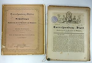 Konvolut "Correspondenz-Blatt des Kunstvereins für die Rheinlande und Westfalen" - 16 Hefte:1845 ...