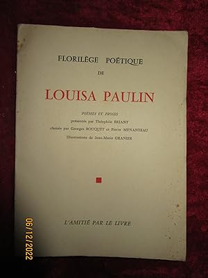 Seller image for FLORILGE POTIQUE de LOUISA PAULIN - Pomes et Proses for sale by LA FRANCE GALANTE