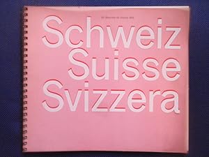 Bild des Verkufers fr Schweiz - Suisse - Svizzera. 35e Biennale de Venise 1970. Jean-Edouard Augsburger - Peter Stmpfli - Walter Voegeli. zum Verkauf von Antiquariat Klabund Wien