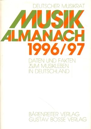 Bild des Verkufers fr Musikalmanach 1996 / 1997. zum Verkauf von Aderholds Bcher & Lots