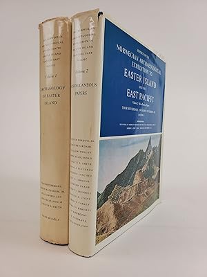 Seller image for REPORTS OF THE NORWEGIAN ARCHAEOLOGICAL EXPEDITION TO EASTER ISLAND AND THE EAST PACIFIC [TWO VOLUMES] for sale by Second Story Books, ABAA