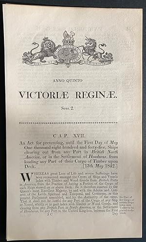 An Act for preventing, until the First Day of May One Thousand eight hundred and forty five, ship...