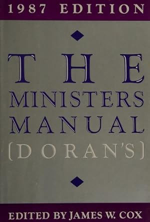 Bild des Verkufers fr The Minister's Manual 1986 Edition zum Verkauf von Giant Giant