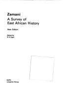 Seller image for Zamani: A Survey of East African History for sale by Giant Giant