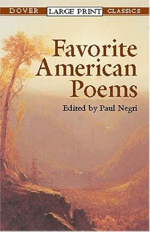 Imagen del vendedor de Favorite American Poems (Dover Large Print Classics) a la venta por Giant Giant