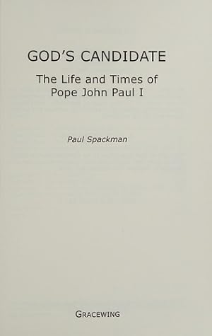 Seller image for God's Candidate: The Life and Times of Pope John Paul I for sale by Giant Giant
