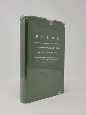 Immagine del venditore per Poems, Supposed to Have Been Written at Bristol, By Thomas Rowley - A Scolar Press Facsimile venduto da Munster & Company LLC, ABAA/ILAB