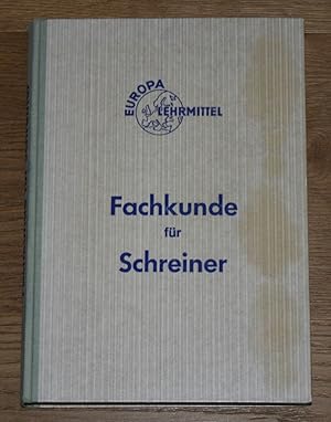 Fachkunde für Schreiner.