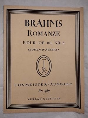 Romanze F-dur - Nr. 5 der Klavierstücke op. 118.