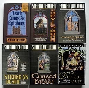 Seller image for Catherine LeVendeur SET, first six books: Death Comes As Epiphany + The Devil's Door + The Wandering Arm + Strong as Death + Cursed in the Blood + The Difficult Saint for sale by Silicon Valley Fine Books