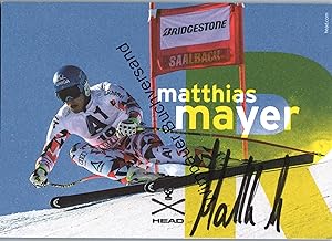 Bild des Verkufers fr Original Autogramm Matthias Mayer Ski /// Autograph signiert signed signee zum Verkauf von Antiquariat im Kaiserviertel | Wimbauer Buchversand