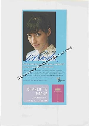 Seller image for Original Autogramm Charlotte Roche, MTV /// Autograph signiert signed signee for sale by Antiquariat im Kaiserviertel | Wimbauer Buchversand