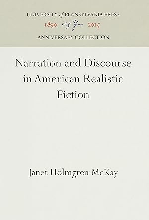 Imagen del vendedor de Narration and Discourse in American Realistic Fiction a la venta por moluna