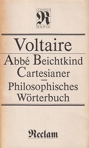 Bild des Verkufers fr RUB 107: Philosophisches Wrterbuch Abb. Beichtkind. Cartesianer zum Verkauf von Leipziger Antiquariat