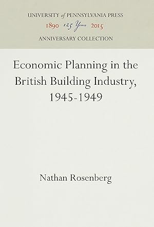 Bild des Verkufers fr Economic Planning in the British Building Industry, 1945-1949 zum Verkauf von moluna