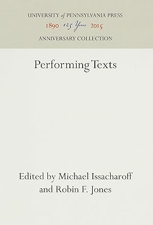 Seller image for Performing Texts for sale by moluna