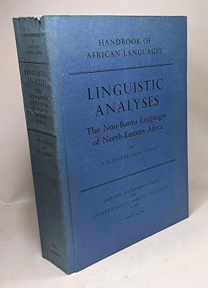 Linguistic analyses - The Non-Bantu Languages of North-Eastern Africa / Handbook of African Langu...