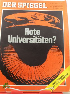 Bild des Verkäufers für 29/1970, Rote Universtäten zum Verkauf von Antiquariat Artemis Lorenz & Lorenz GbR