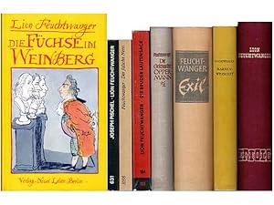 Büchersammlung Lion Feuchtwanger". 8 Titel. 1.) Die Füchse im Weinberg, Roman, Mit einer Einführ...