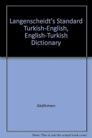 Image du vendeur pour Langenscheidt's Standard Turkish-English, English-Turkish Dictionary mis en vente par WeBuyBooks