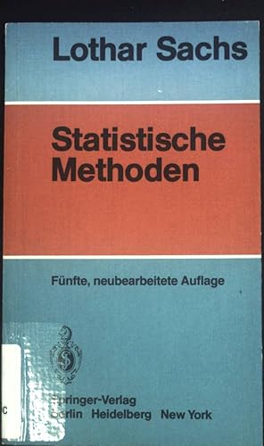 Bild des Verkufers fr Statistische Methoden. zum Verkauf von books4less (Versandantiquariat Petra Gros GmbH & Co. KG)