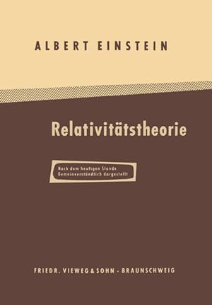 Seller image for ber die Spezielle und Allgemeine Relativittstheorie: Gemeinverstndlich for sale by Antiquariat Armebooks