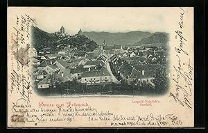 Bild des Verkufers fr Ansichtskarte Friesach, Blick auf Leopold Peinlich`s Gasthof zum Verkauf von Bartko-Reher